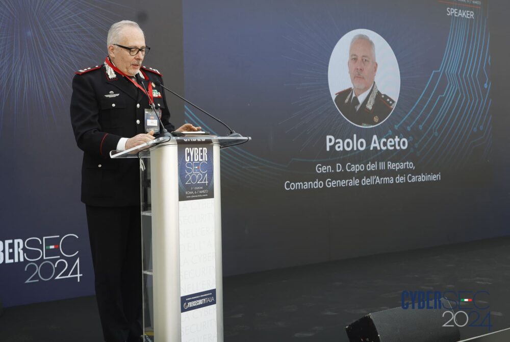 Paolo Aceto, Gen. D. Capo del III Reparto del Comando Generale dell’Arma dei Carabinieri