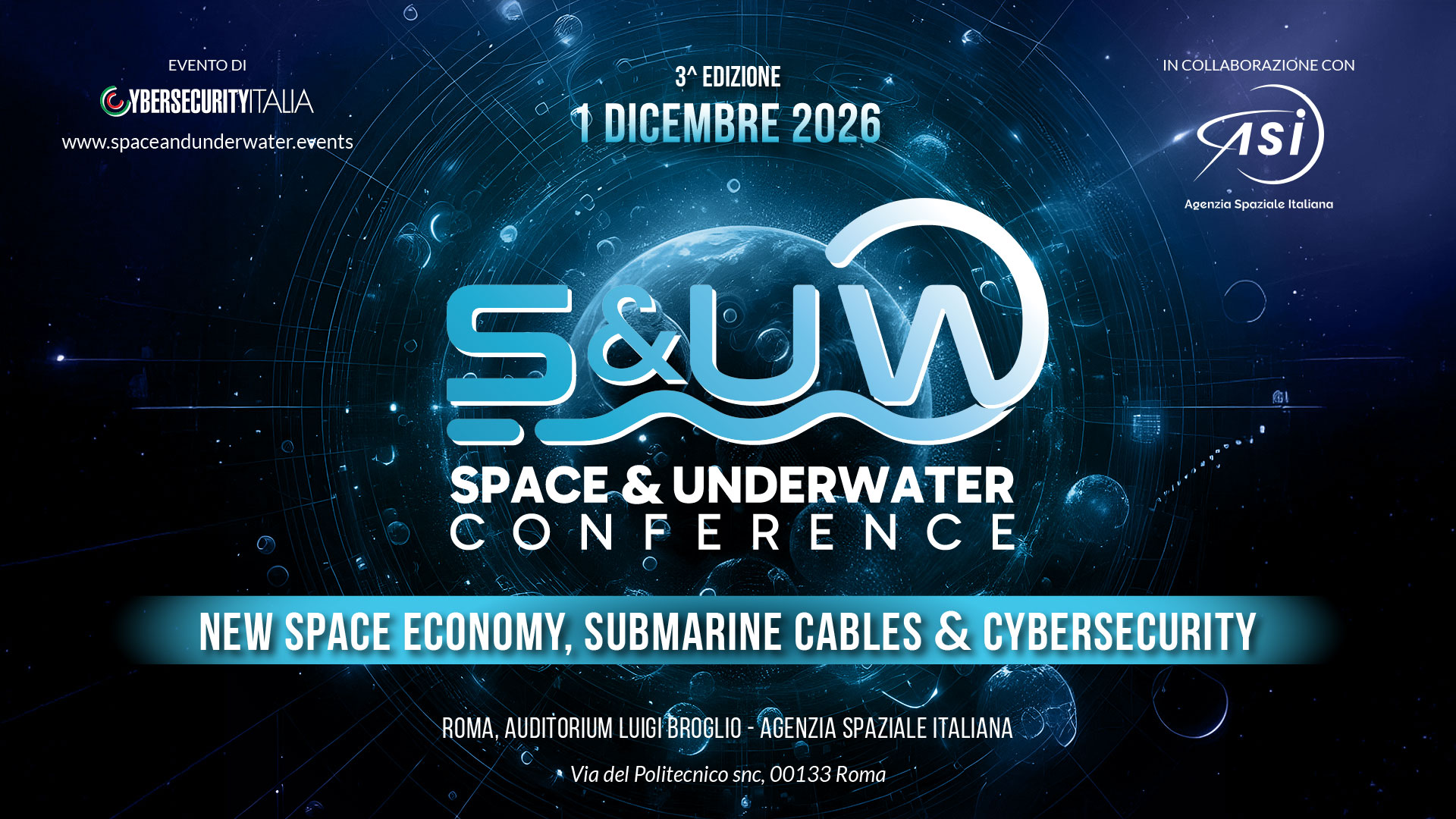 Locandina Space&Underwater 2026